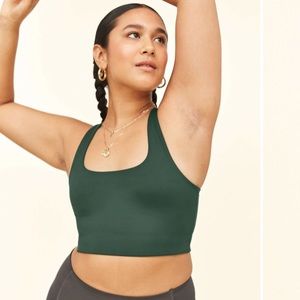 Girlfriend Collective Paloma bra Large Moss